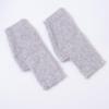 Wool Knitted Gloves Velvet Plush Mittens Lovely Half Finger Gloves  Students