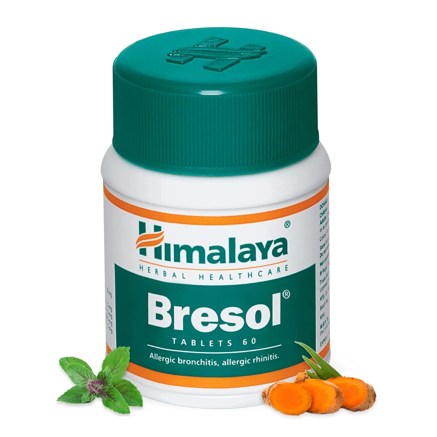 

Himalaya Bresol Allergy Relief Tablets Pack of 60 Natural Herbal Formula for Allergic Rhinitis and Bronchitis Support