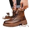 Botas Martin Britânicas de Outono para Homem - Versátil, Antiderrapante, Impermeável, Resistente ao Desgaste, Calçado de Trabalho e Desportivo Casual