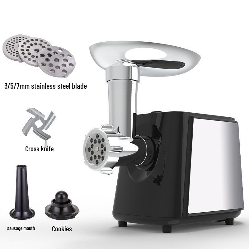 Automatický mlýnek na maso a plnička klobás z nerezové oceli, 110V US/220V EU