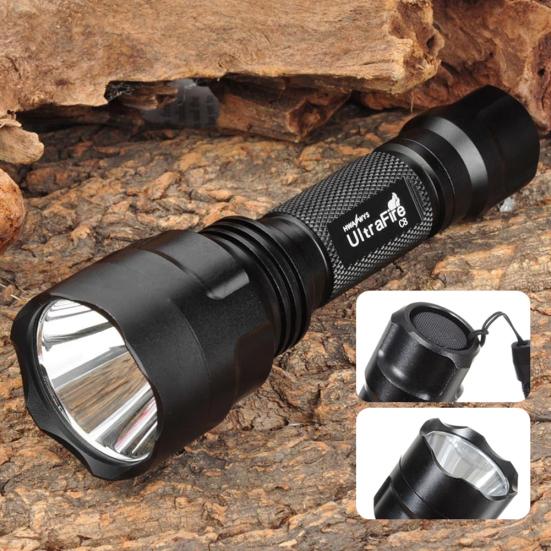 Aluminium Alloy Waterproof Super Bright Rechargeable Flashlight Torch Light