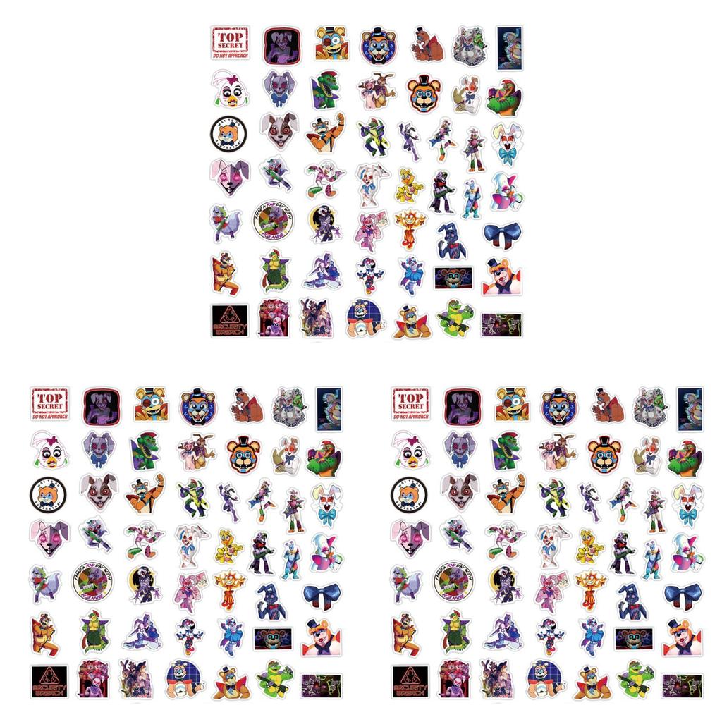 Terrifyingly Awesome Fnaf Security Breach Horror Game Stickers Set 50pcs