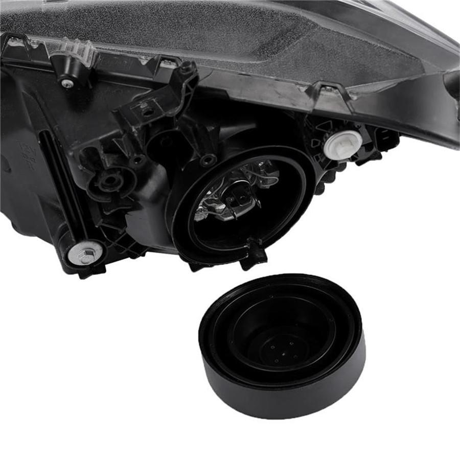 2Pcs/Pair Black Seal Cap Dust Covers For Car Headlight LED HID Halogen Retrofit