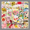 50 Fresh Cartoon Flower & Plant Stickers - Waterproof Decorative Stickers for Journals & Laptops (Set of 50 Sheets)