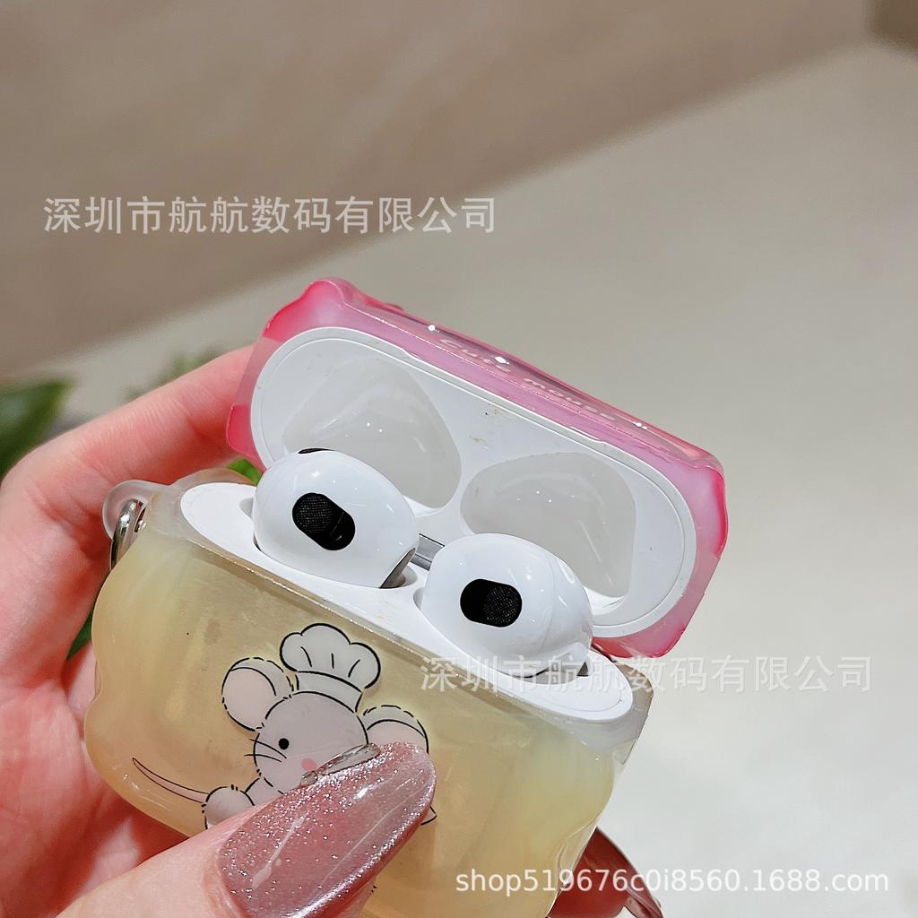 Cute chef mouse for apple AirPods 1 generation protective case 1st generation AirPods 1 generation pro earphone case