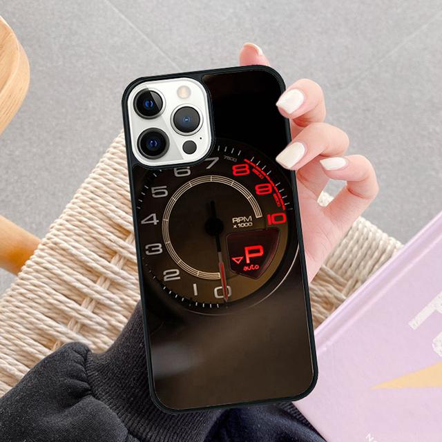 Speedometer Car Phone Case For Apple iPhone 17 Air Pro Max Plus Coque For iPhone 17 Air 14 15 16 13 12 Max Cover