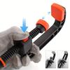 2pcs/set 7 inch Woodworking Clamps with Strong Clamping Force, Reinforced Plastic Nylon Heavy-duty Spring Jaw Opening Clamps