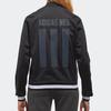 Adidas Neo Three Stripe Color Block Letter Logo Print Windbreaker Breathable Long Sleeve Vintage Jacket Women Jacket Black CV7357