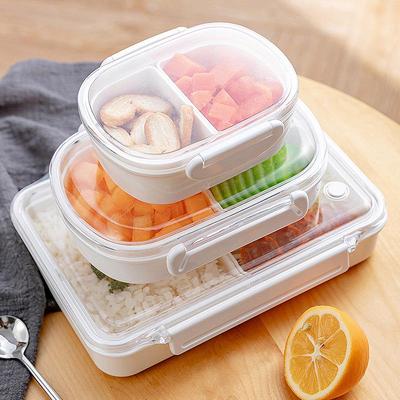 Pudełko bento na lunch do mikrofalówki z przegródkami - Przenośne i utrzymujące świeżość dla dzieci