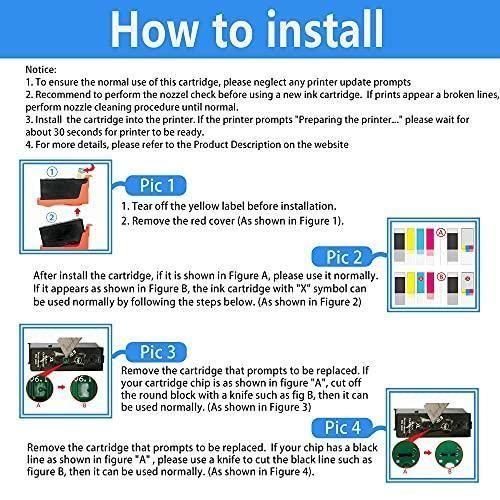 LCL Cartouche D'encre Compatible 100XL 105XL 108XL (1Noir 1Cyan 1Magenta 1Jaune) Remplacement Pour LEXMARK Impact S300 S301 S302 S
