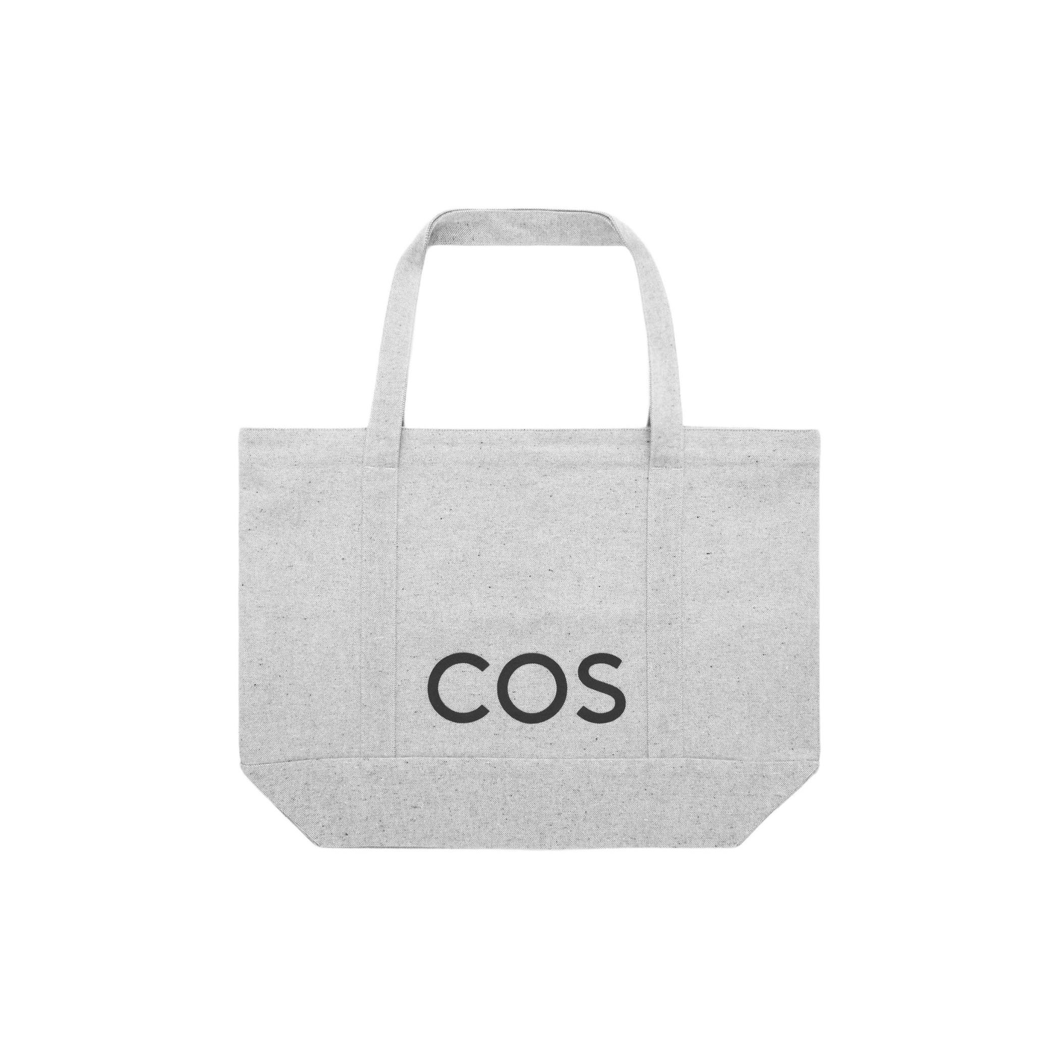 

Cos Brand Logo Versatile Cotton Tote Shopping Bag Canvas Shoulder Bag Unisex Tote Bags Gray 1214024002 Gray
