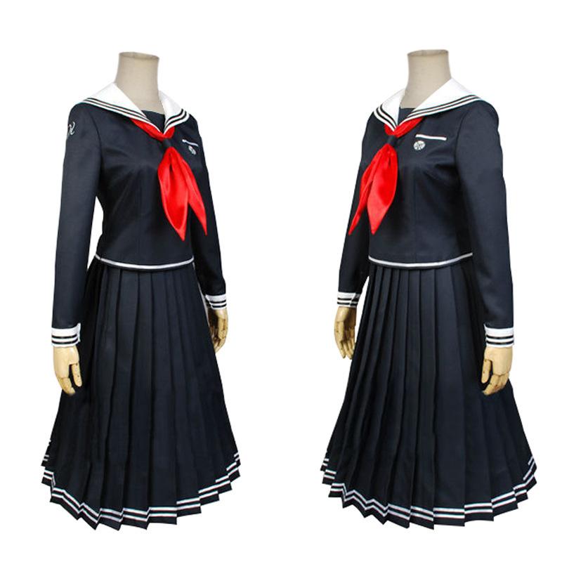 Danganronpa 2 Fukawa Toko Cosplay Dlouhá JK Uniforma, Kostým Postavy z Anime na Jeviště