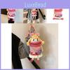 Lovely Pink Knitted Crossbody Bag For Children Featuring Cute Cartoon Motif Doll