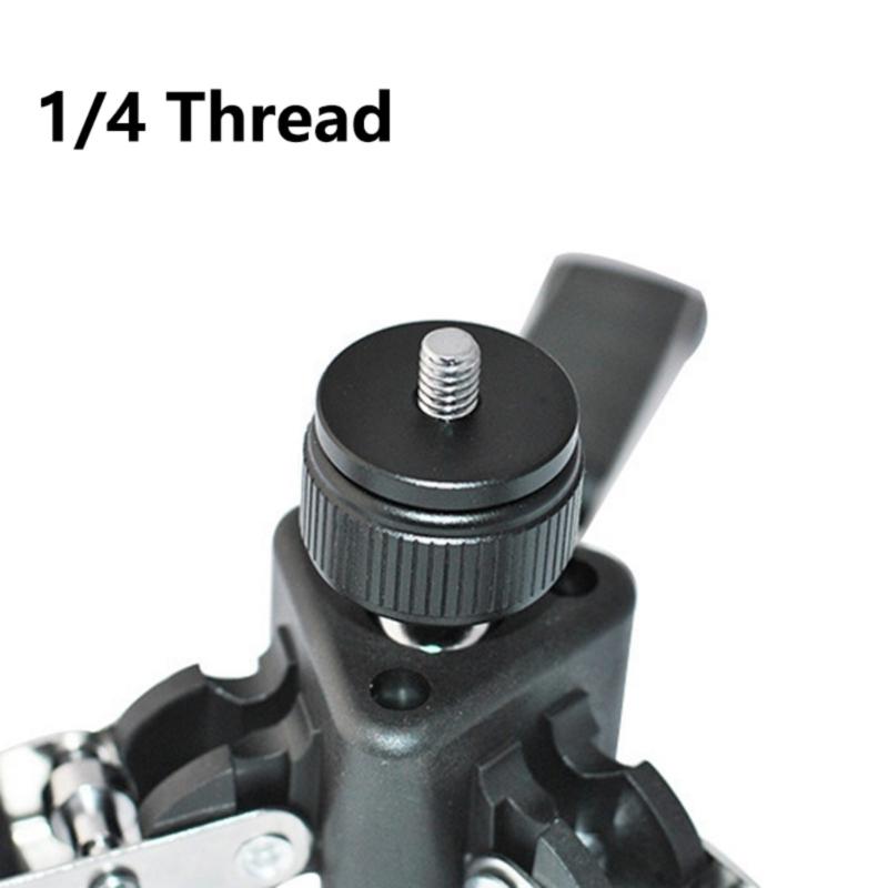 Portable Aluminum Alloy Tripod Stand For Cameras With AntiSlip Base 1/4inch Screw Compatibility Up to 2KG Bear Weight