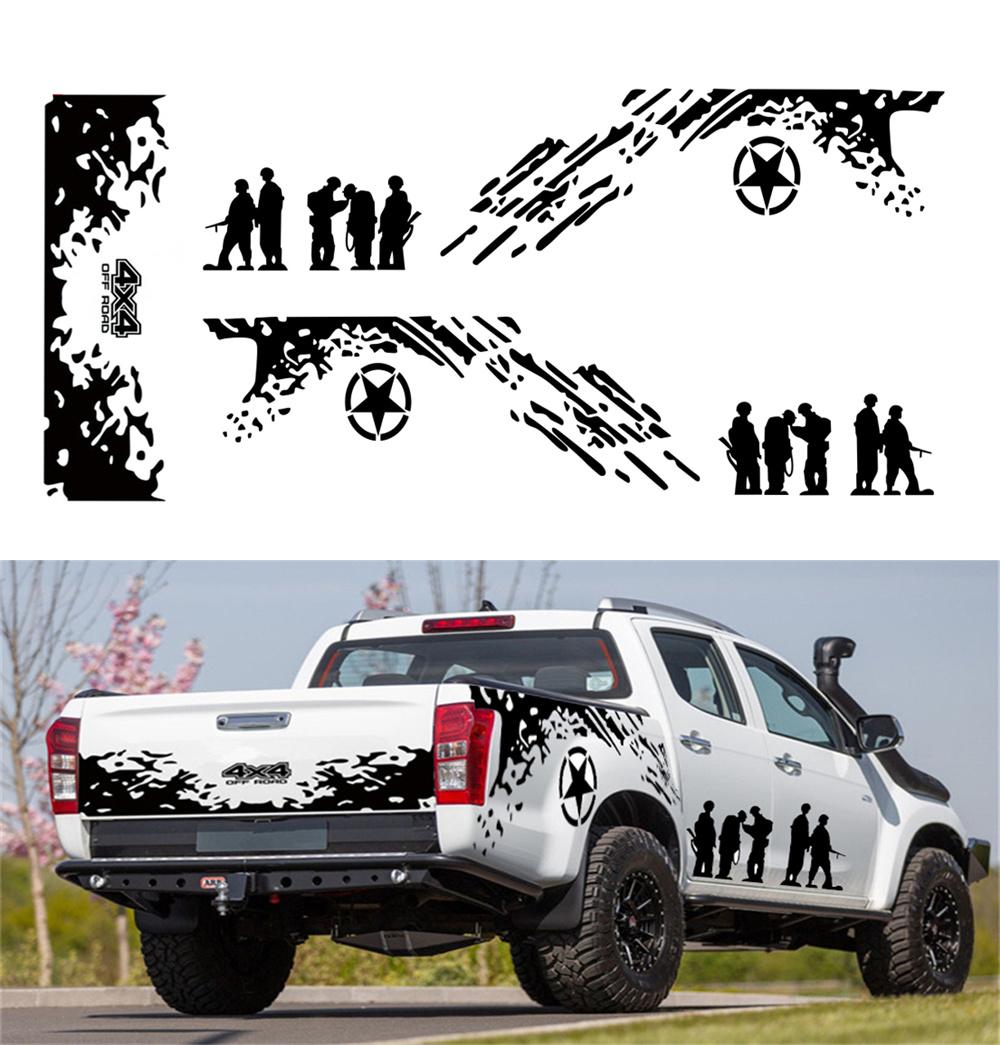 

Car sticker-Pickup Five-pointed star Soldier + rear tail