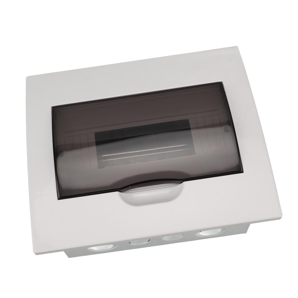 Innenverteilerkasten Schutz Unterputz 10-fach Sicherungskasten mit DIN-Schiene Klarsichtabdeckung