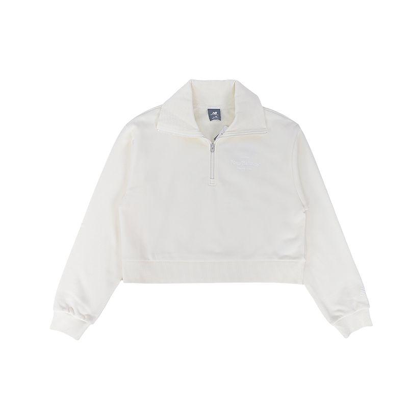 New Balance Sweatshirt Women s Ivory White NCF32092-IV L