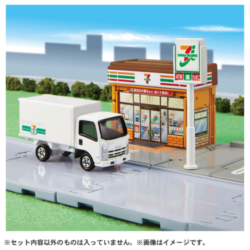 TAKARA TOMY "Tomica Tomica Town 7-Eleven (with Tomica)" Mini Car Car Toy 3 Years Old and Over Toy Safety Standard Passed ST Mark Certification TOMICA