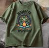 Interesting Printed Tshirt Breathable Cotton Shortsleeved Country Style Tshirt Unisexs and WoUnisexs Clothing Street Wear