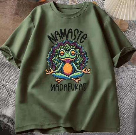 Interesting Printed Tshirt Breathable Cotton Shortsleeved Country Style Tshirt Unisexs and WoUnisexs Clothing Street Wear