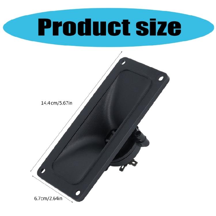 1Pair Magnetic Piezoelectric Tweeter Speaker with Reliable ABS Casing Square Horn Tweeter Speakers for Superior Sound