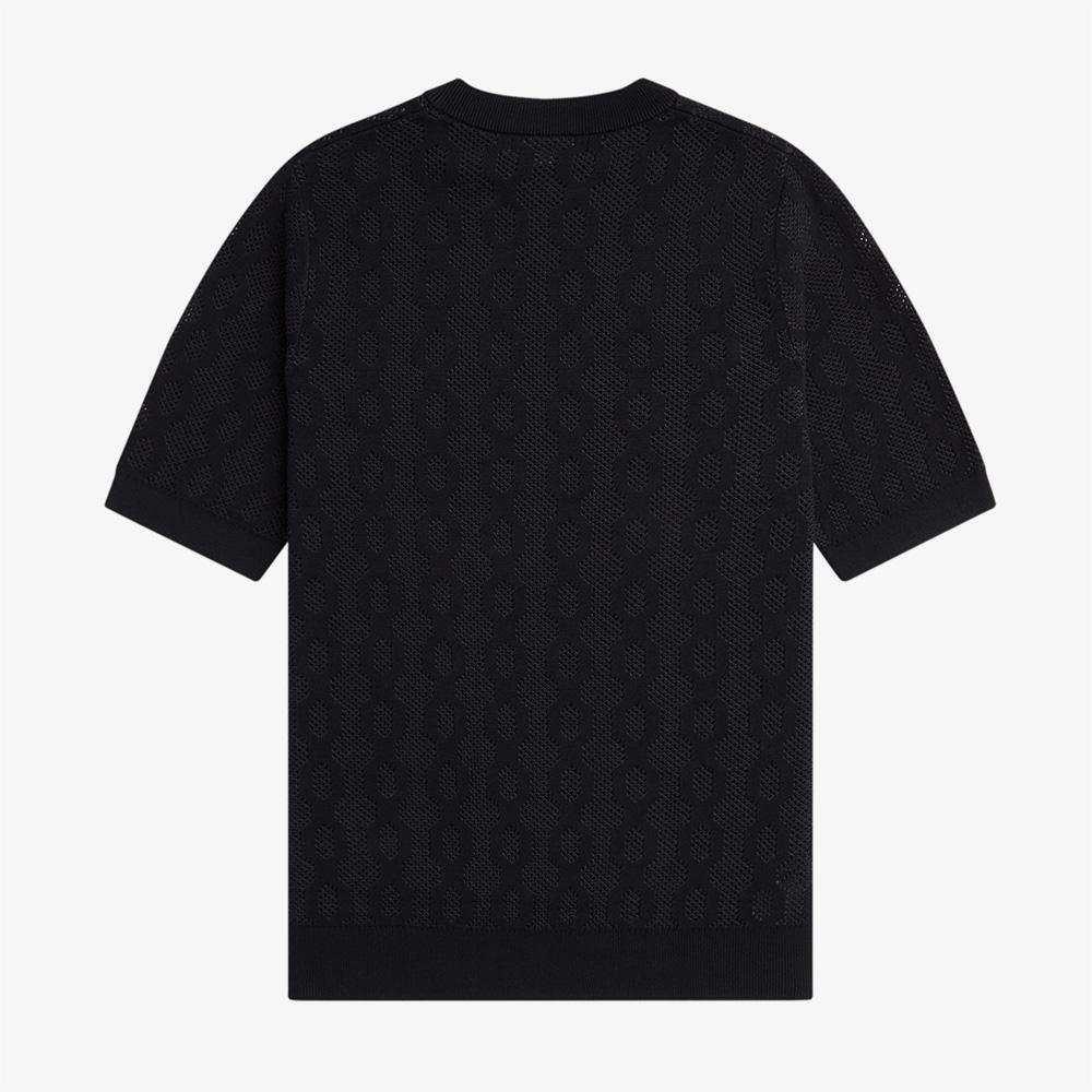 Fred Perry [Sharp] Open Knit T-Shirt (102) Afpm2417622-102