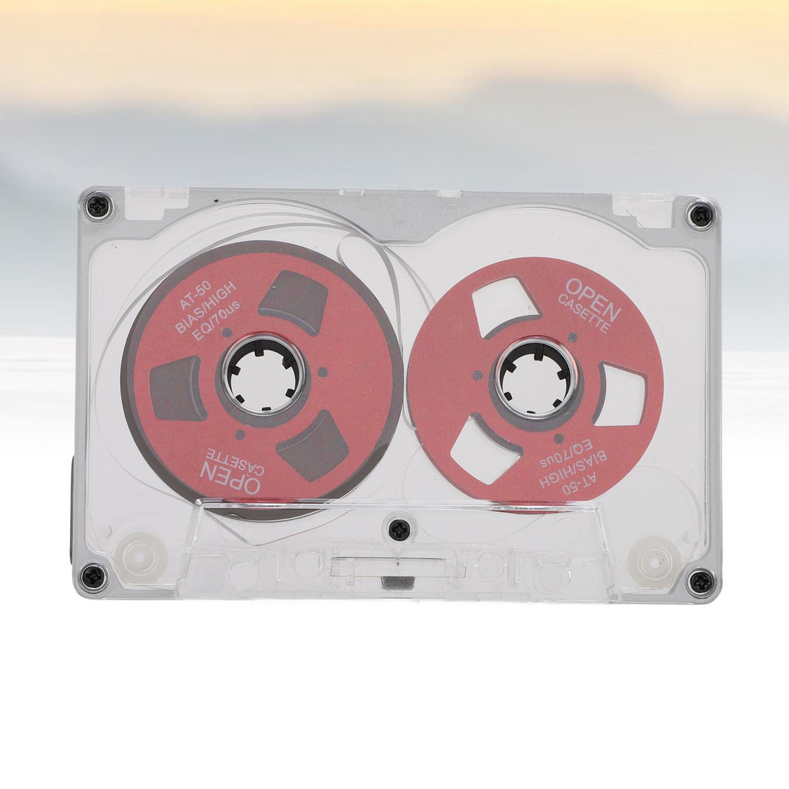 

Пустая звуковая кассета с катушкой, самодельная, 55 минут, алюминиевая пустая кассета для