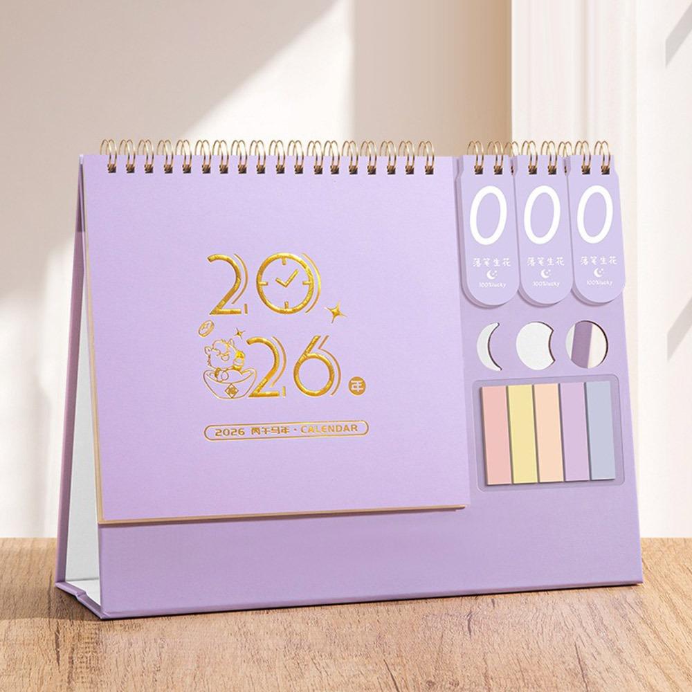 

Fashion 2026 Desktop Paper Calendar Multi-function Yearly Planner Scheduler Notebook Home Decor Agenda Organizer Home Office