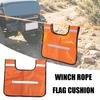 Recovery Line Damper Blanket for Towing Use, Textile Winch Cable Cover with Reinforced Edges, Foldable Storage Piece for Trail Vehicle Use