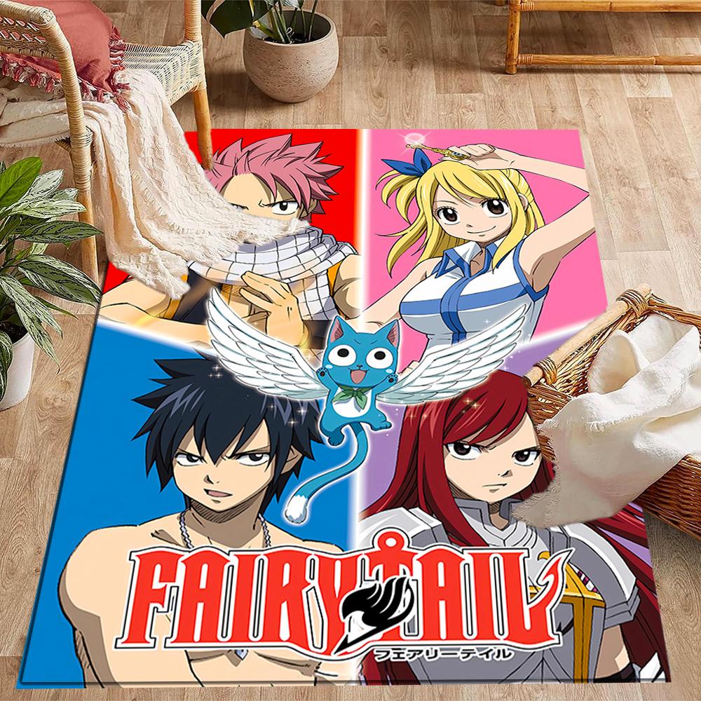 Fantasy Friends Adventure Themed Anti-Slip Rugs - Polyester Home Decor, Suitable for Bedrooms, Living Rooms, Doorways, Studios, and Decorations