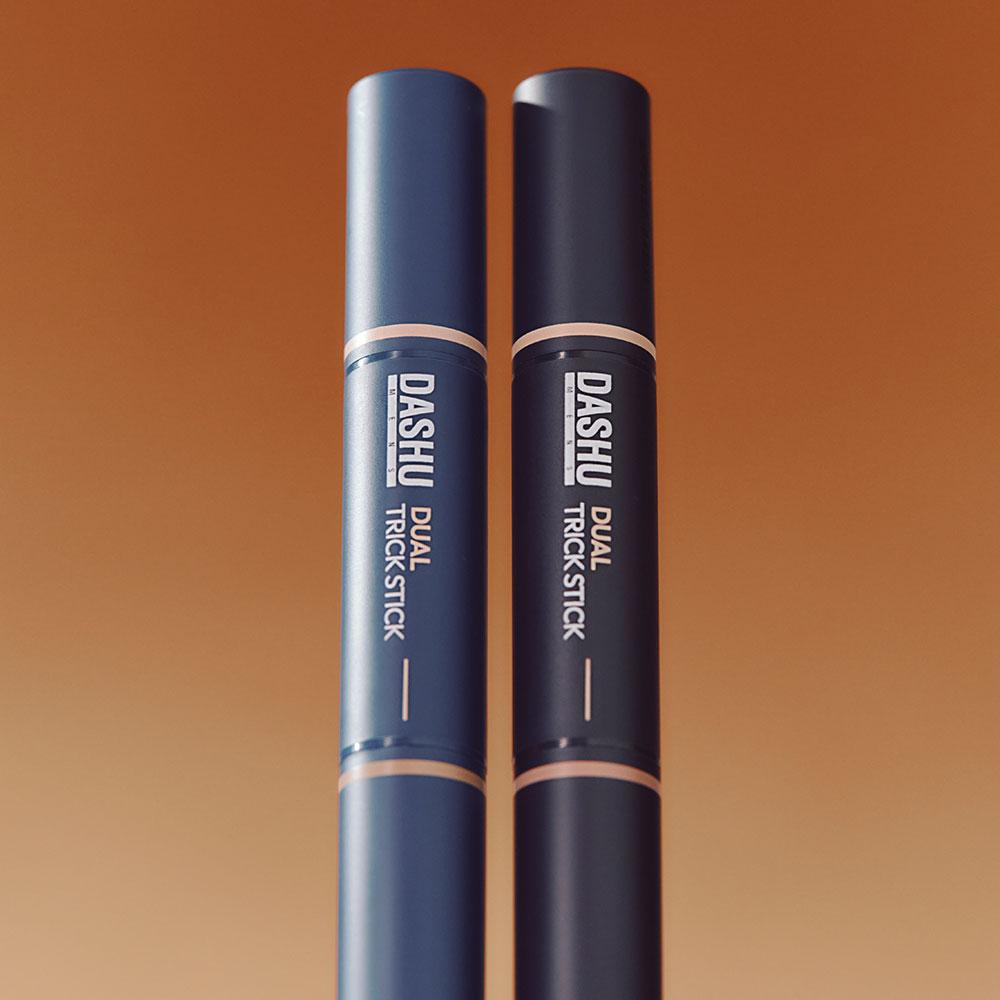 DASHU Mens Dual Trick Stick 3.4g Concealer + Shading - Contour Stick Men, Korean