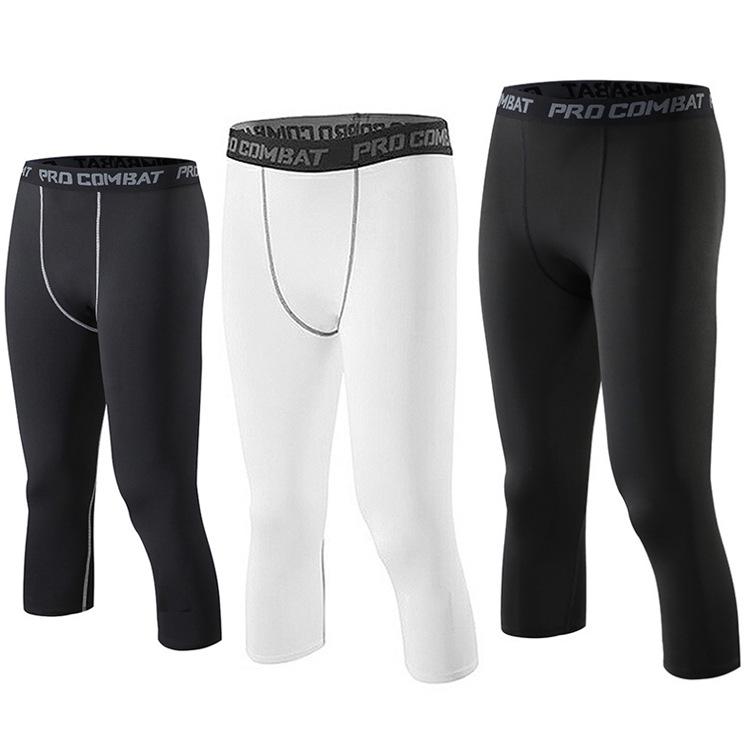 Men's Seven-Point Compression Tights for Basketball and Sports Training