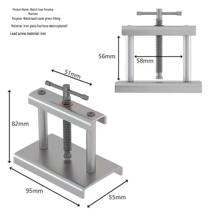 Customized Mechanical Watch Caseback Press and Battery Replacement Tool Set