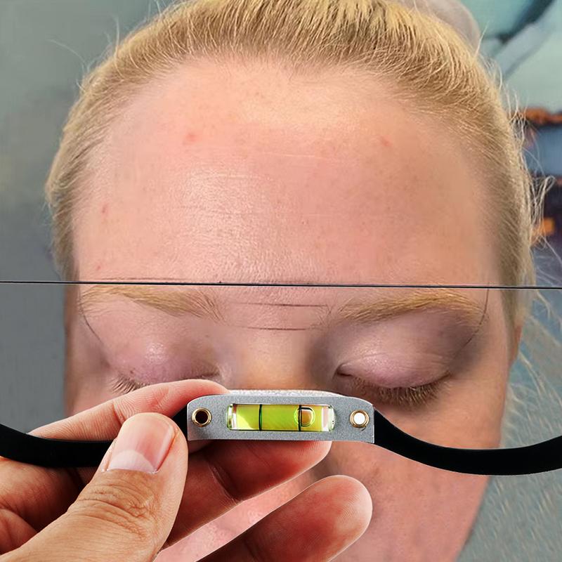 Microblading Permanent Makeup Bow & Arrow Line Ruler With Measuring Brow String Pre Inked Tattoo Pmu For Mapping