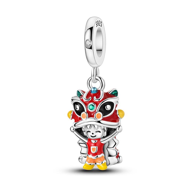 Charms Plata De Ley 925 Evil Blue Eyes Silver Sun Star Elk Dinosaur Flower Charm Women Anniversary DIY Jewelry