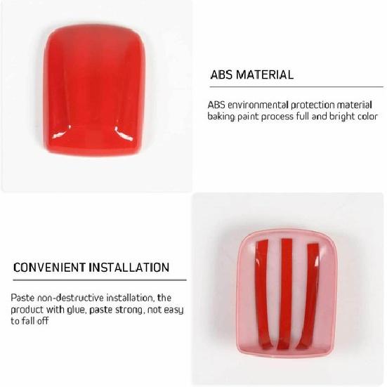 Antenna Base Cover Trim Decor for Dodge Challenger Charger RAM Accessories Red P