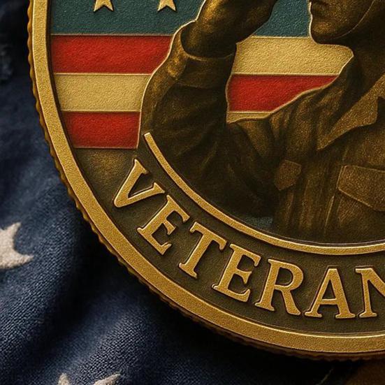 Veterans Tribute Coin Military Challenge Coin Commemorative Appreciation Coin Veterans Day Gift for Men