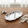 Wavy Edge Vintage Display Tray Mirror Face Dessert Storage Plate Embossed Cake Tray  Household Use