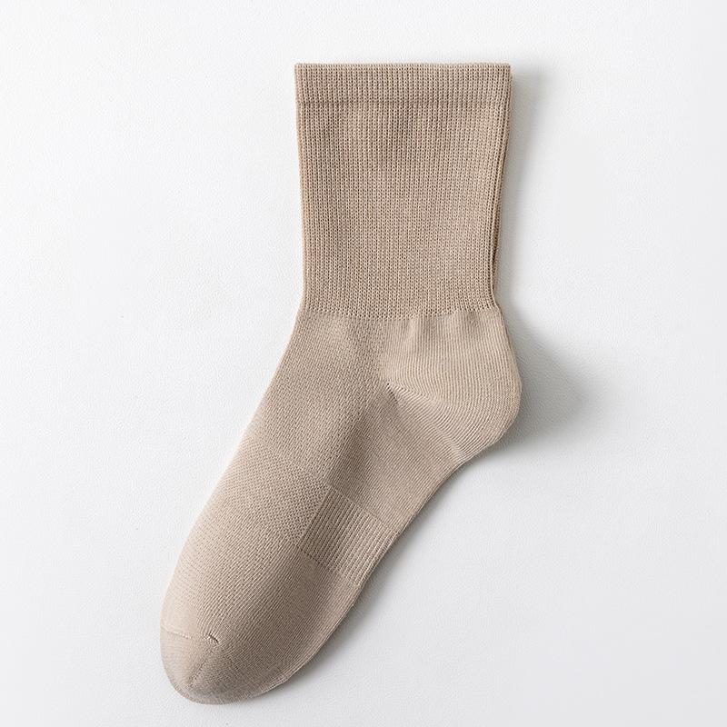 Women's Pure Cotton Loose Socks, Summer Thin Mesh Breathable Long Socks, Antibacterial and Deodorizing Postpartum Socks