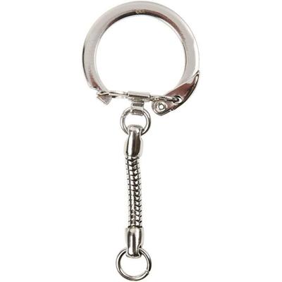 Key Ring Mounts - Metal - Ref 512821 - Chain Included - 15 Mm Ring - Robust and Durable