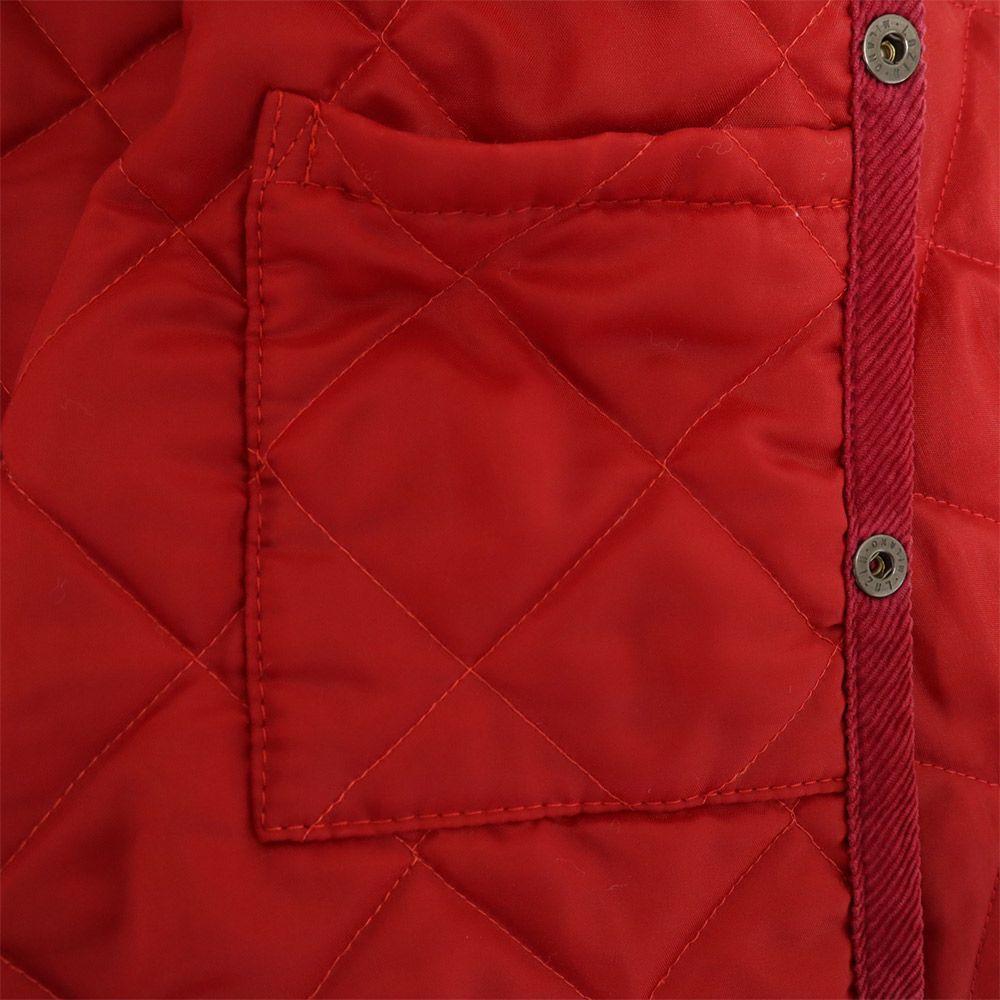 LAVENHAM Logo tag quilting Batting jacket 34 Red Women Used