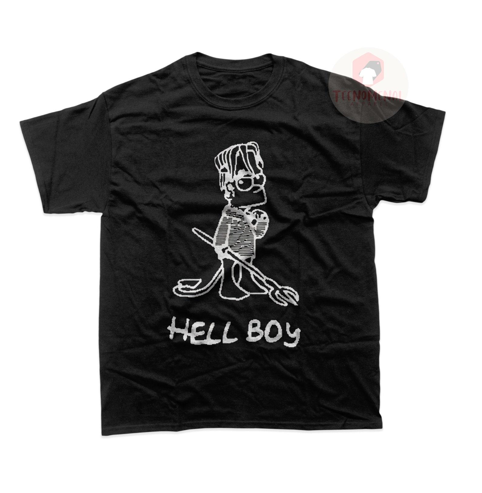 Lil Peep Unisex T-Shirt - Hellboy Album Tee - Rap Music Graphic Shirt - Printed Music Merch For Gift S