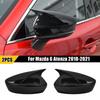 For Mazda 6 Atenza 2018- 3 Axela 2014-2018 Car Rearview Side Mirror Cover Wing Cap Exterior Door Housing Shell Trim