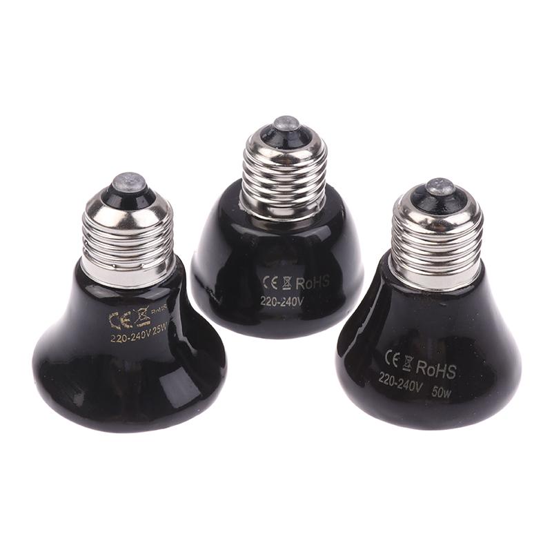 1Pc Reptile Pet Box No Light Far Infrared Ceramic Heating Lamp E27 Small Mini Heat Lamp 25W 50W 75W Mini Pet Heating Lamp