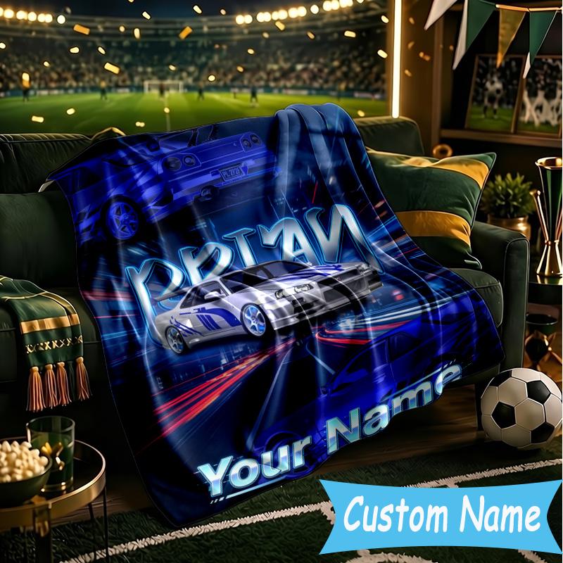 Custom Personalized Blanket Skyline GT-R Soft Throw Blanket, Suitable for Family and Friends, Sofa Blanket,Home Decor Christmas gift