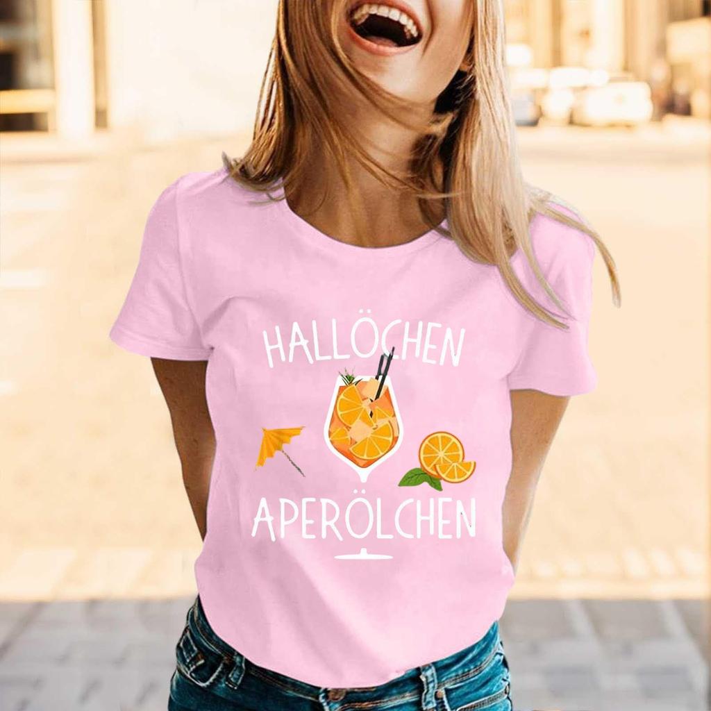 Summer Party Travel Short-sleeved T-shirts and Shirts, Weekend Casual Loose Vacation Shirts