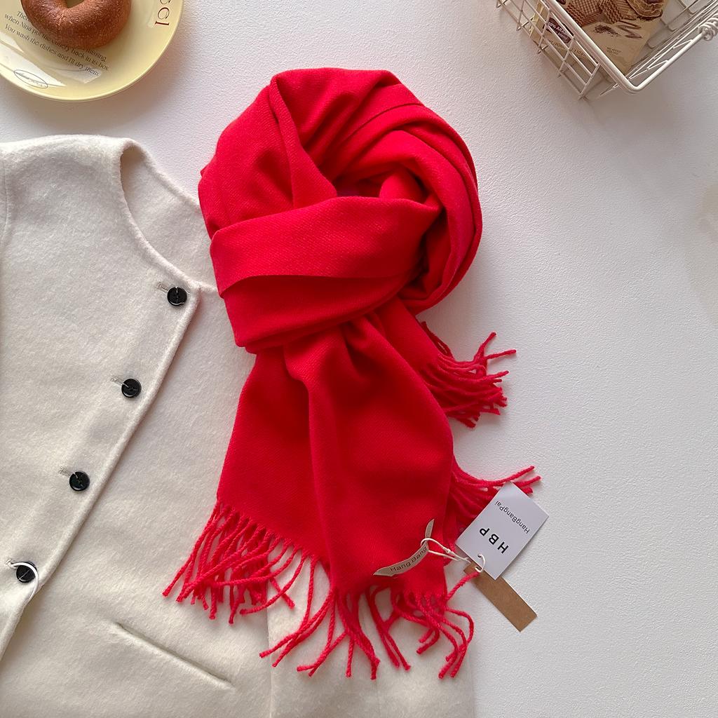 Solid Scarf Women'S Fashion Cashmere Soft Winter Warm Scarf Women'S Long Scarf Shawl Wrap Scarf Farah