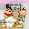 Cute Cartoon Crayon Shin Chan Boochan Dog Rabbit Plush Backpack For Daily Use And Kids