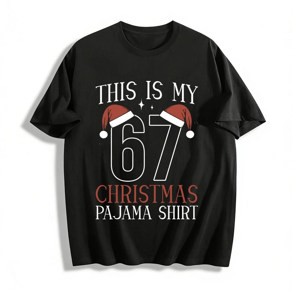 

Christmas Reindeer Ear Print Casual Top Pure cotton T-shirt XXS