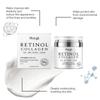 Retinol Anti-Aging Gesichtscreme Feuchtigkeitsspendend Kollagen Faltenentfernung Straffend Hautglättend Pflegend Glow Hautpflegecreme 50g